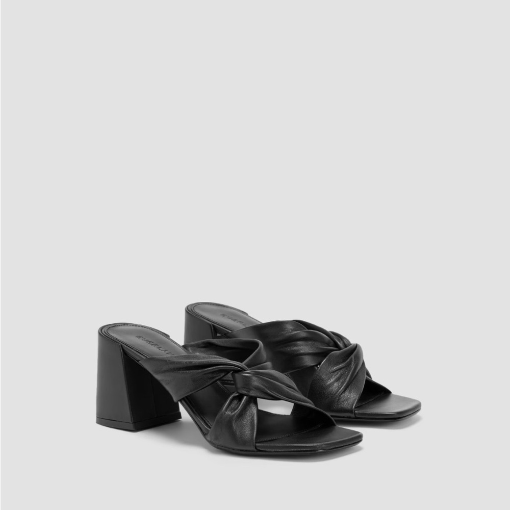 Everlane Black Leather Sandals